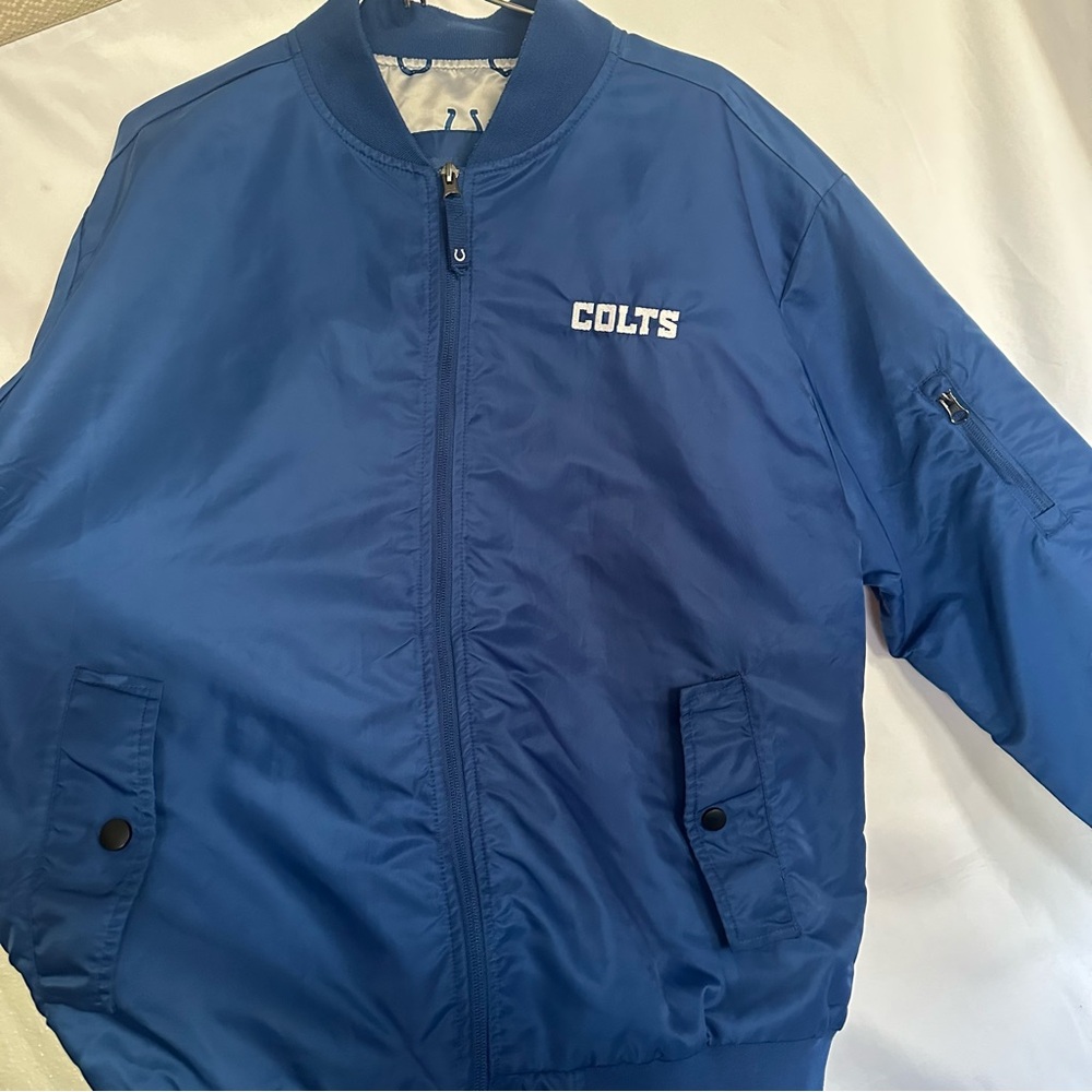 NFL Legends Forever Blue Colts Bomber Jacket